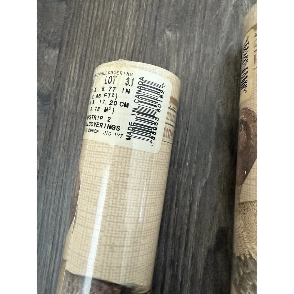 3 New Vintage Rolls Of Duck Wall Paper Border Prepared 5 Yards Each Cottage Core